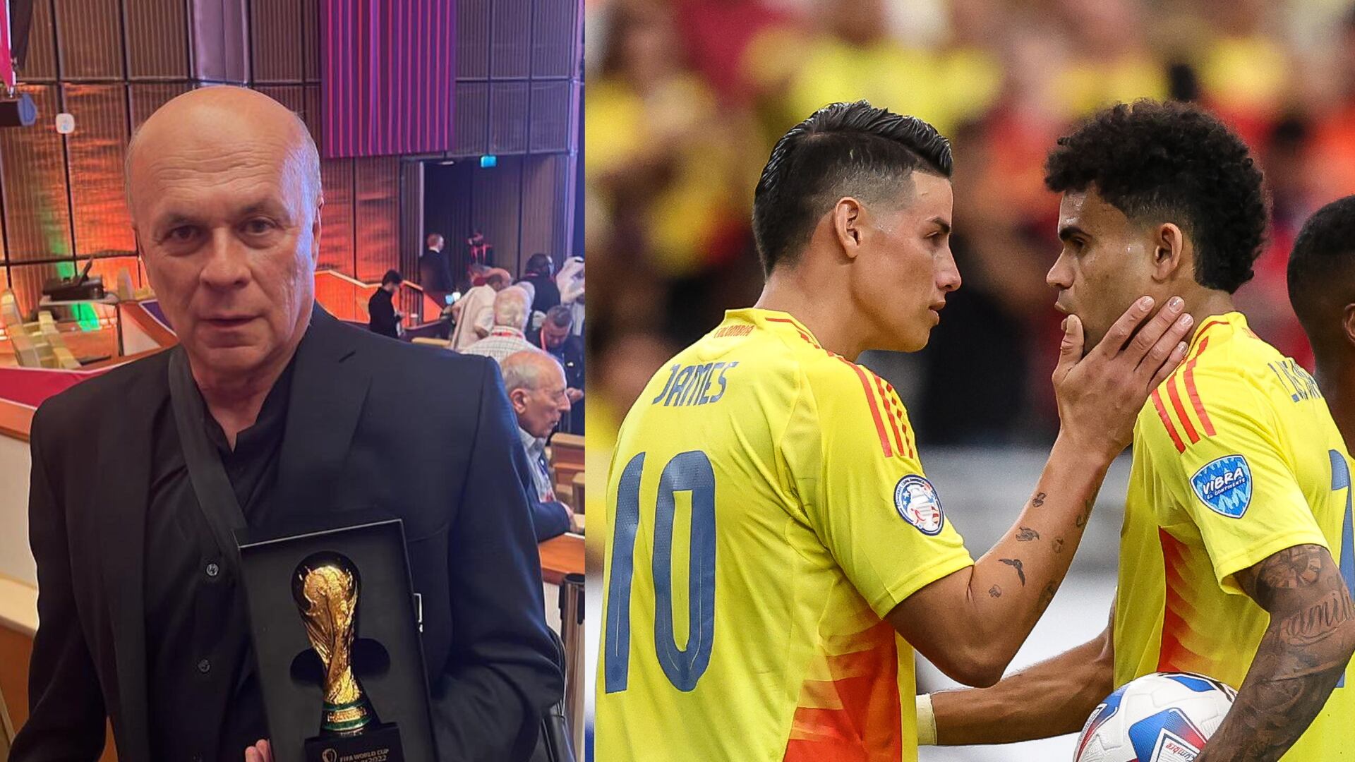 Carlos Antonio Vélez aseguró que en Colombia maltratan mucho a Luis Díaz y puso de ejemplo a James